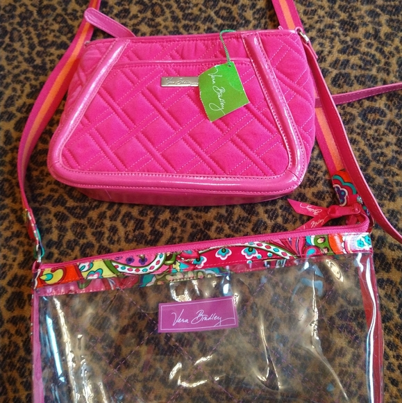 Sold 💖Vera.B +Lily Bloom 💝 Two Fucha  Crossbody Bag 💝 +Lily Bloom Wristlet 💝 - Picture 4 of 12